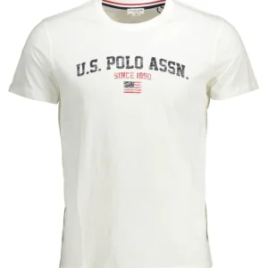 U.s. Polo Assn. Maglia Manica Corta 61504 Bianco Uomo
