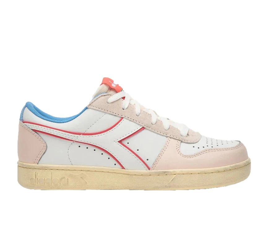 Diadora Sneakers Magic Basket Low Icona Pelle Bianco