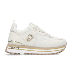 Liu Jo Sneakers Platform Maxi Wonder 01 Pelle Beige