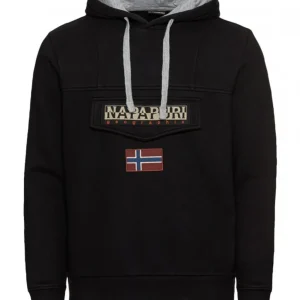 Napapijri Cappuccio con Logo Burgee Winter 2 Nero