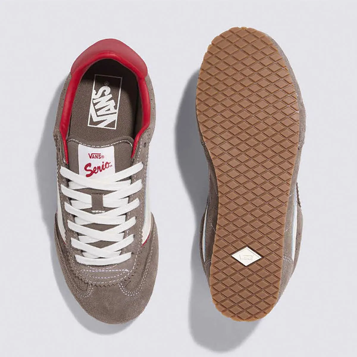 Vans Scarpa Super Lowpro Tomaia in Suede Marroncino Walnut Unisex - immagine 7
