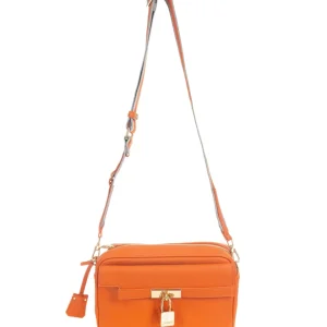 Fracomina Camera Bag In Ecopelle Con Tracolla Arancione Donna