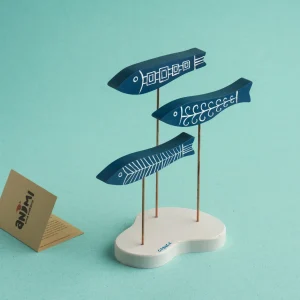 3 FISHES - Soprammobile in legno