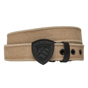 Blauer Cintura Shilo tessuto tecnico e pelle uomo men beige