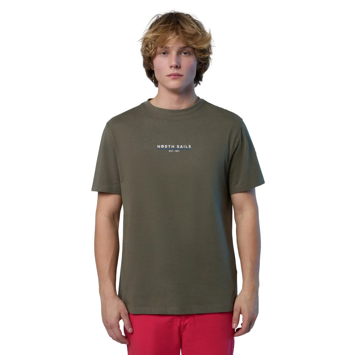 North Sails T-shirt maglia maglietta 692974 Comfort Fit 0441 Doppio Logo - immagine 4