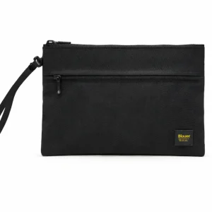 Blauer Borsa Pochette Thin Clutch Donna Uomo sling polso 20x28 cm Cordura NERO