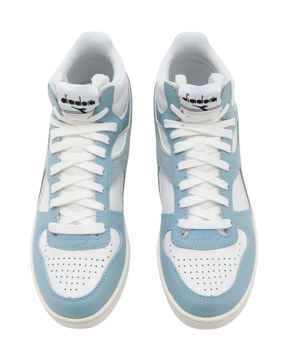 Diadora Magic Basket Demi Pelle Sintetica Azzurro - immagine 4