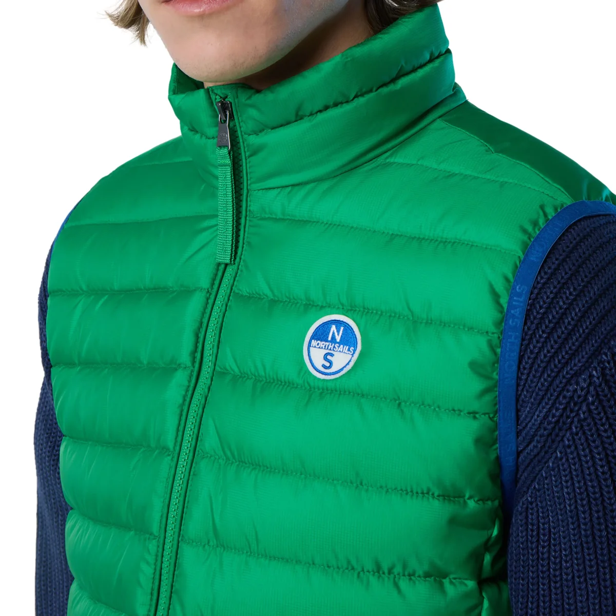 North Sails Gilet Smanicato Zip Crozet Vest tecnico outdoor antivento Tech 603272 0460 - immagine 4
