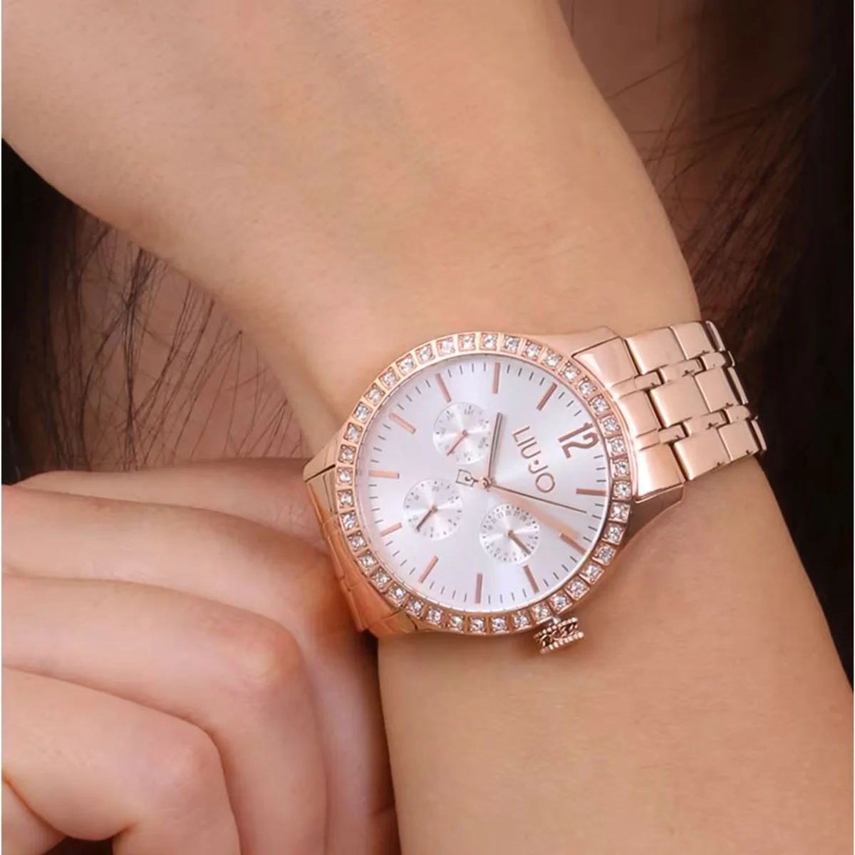 Liu Jo orologio cronografo rose gold Magnifique 38 mm acciaio TLJ2035 - immagine 3