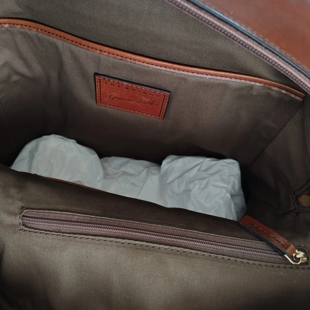 The Bridge Zaino Elegante Grande Uomo Realizzato in Pelle - immagine 5