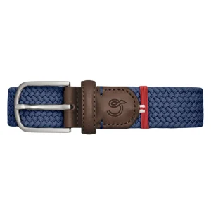 La Boucle cintura intrecciata con fibbia in metallo premium box regalo Parigi blu