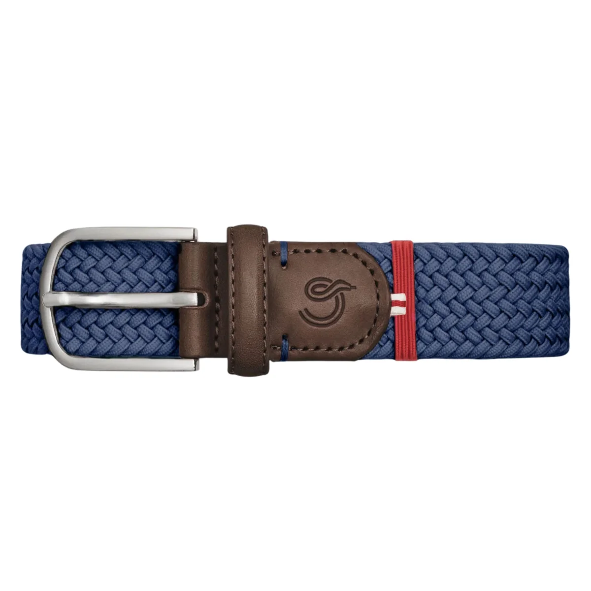 La Boucle cintura intrecciata con fibbia in metallo premium box regalo Parigi blu