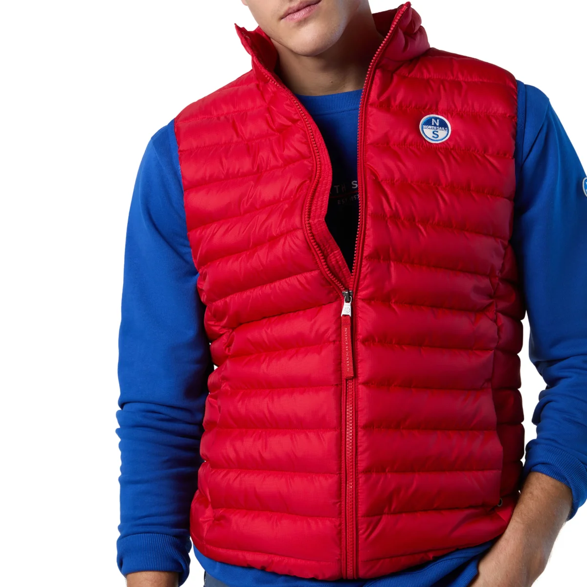 North Sails Gilet Smanicato Zip Crozet Vest tecnico outdoor antivento Tech 603272 0230 - immagine 4