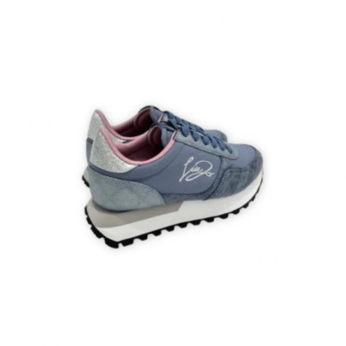Liu Jo Scarpe Evelyn 915 Sneakers blu tessuto e sintetico - immagine 4