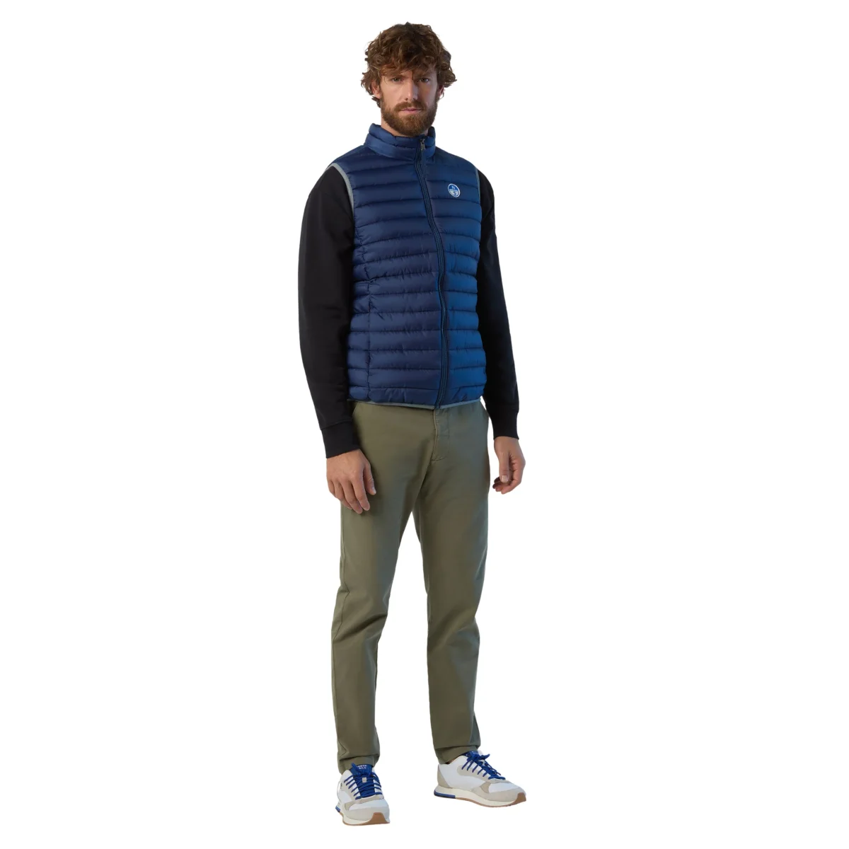 North Sails Gilet Smanicato Zip Crozet Vest tecnico outdoor antivento Tech 603272 0787 - immagine 3