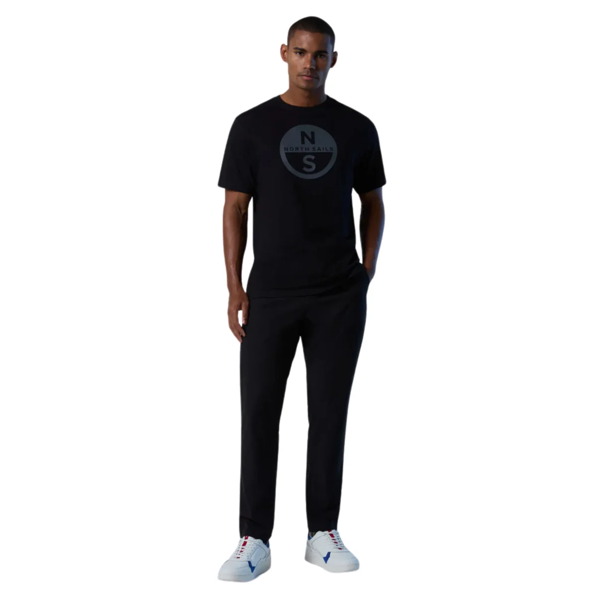 North Sails T-shirt maglia maglietta 692972 BASIC Big Logo 0999 - immagine 4