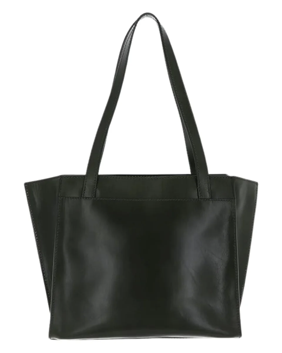 The Bridge Shopping In Pelle Linea Barbara Nero Donna - immagine 4