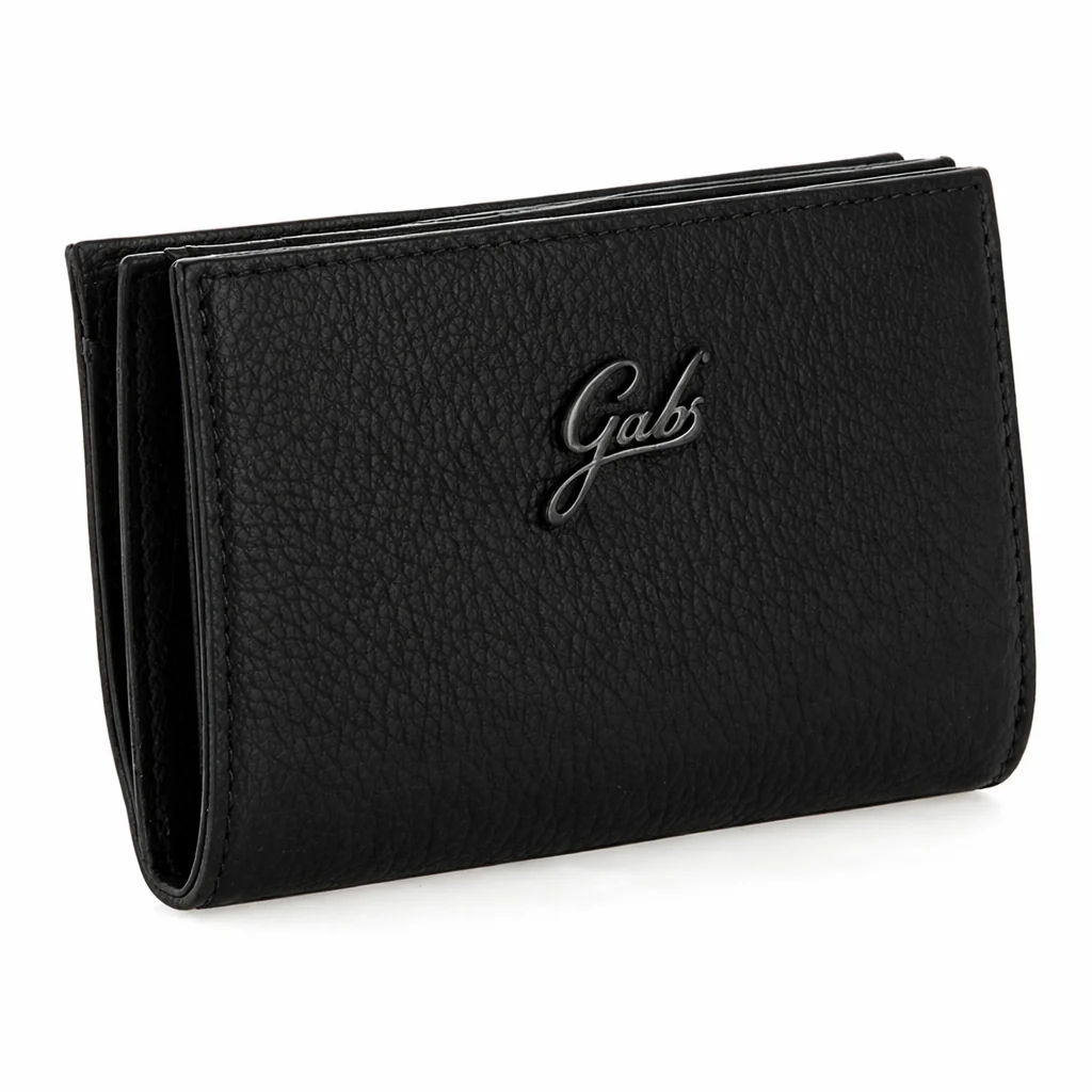 Gabs Portafoglio donna con Portamonete GMONEY14 Pelle 100% Made in Italy - NERO