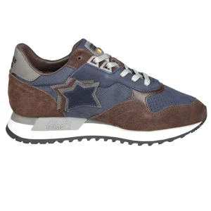Atlantic Stars Sneakers Casual con Lacci Tomaia Marrone Blu Uomo