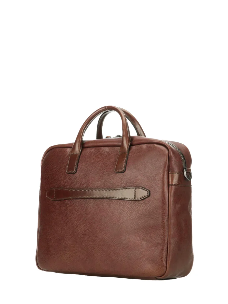 The Bridge Briefcase Capalbio Martellata Marrone Uomo - immagine 3
