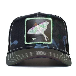 Goorin Bros. Baseball Trucker Cap Cappellino Falena Nero Multicolore Unisex