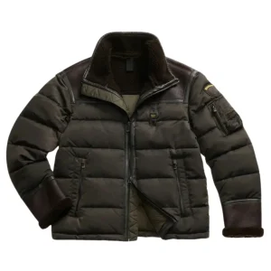 Blauer giubbotto piumino montone vegan e ovatta Sorona Aura marrone uomo ORGAN