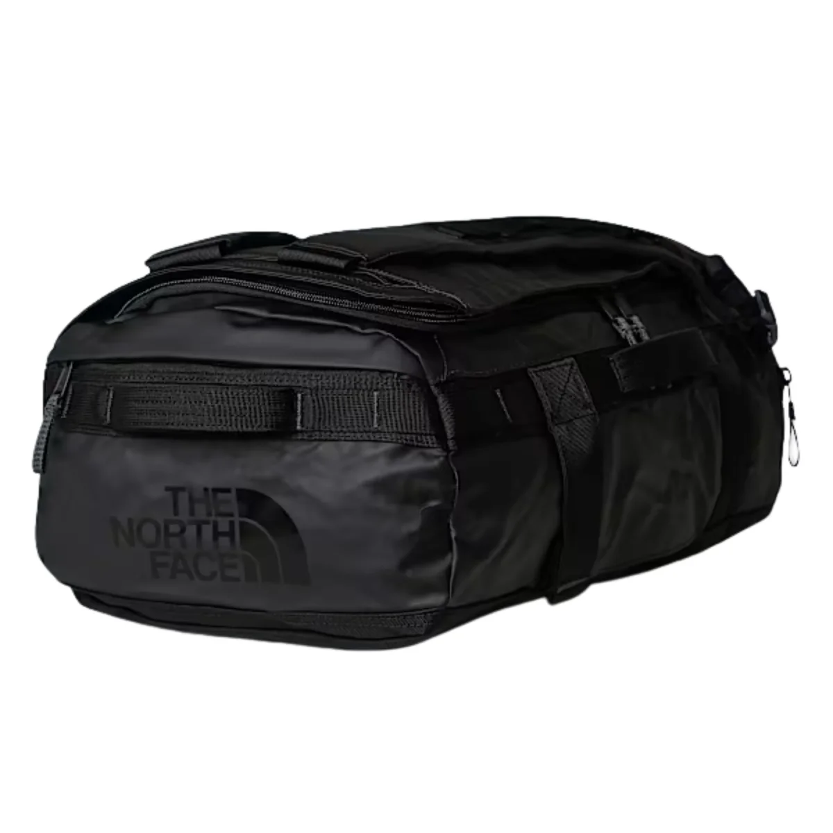 The North Face Borsone Zaino Duffel Base Camp Voyager 32L in Poliestere Nero Grigio Asfalto