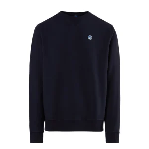 North Sails Felpa manica lunga girocollo CREWNECK SWEATSHIRT blu navy 691220