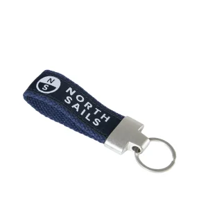 North Sails portachiavi keyring nastro logato ring navy blu 623266