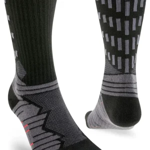 Injinji calze 5 dita da corsa Ultra Run Crew Coolmax EcoMade Midweight crew ossidiana nero