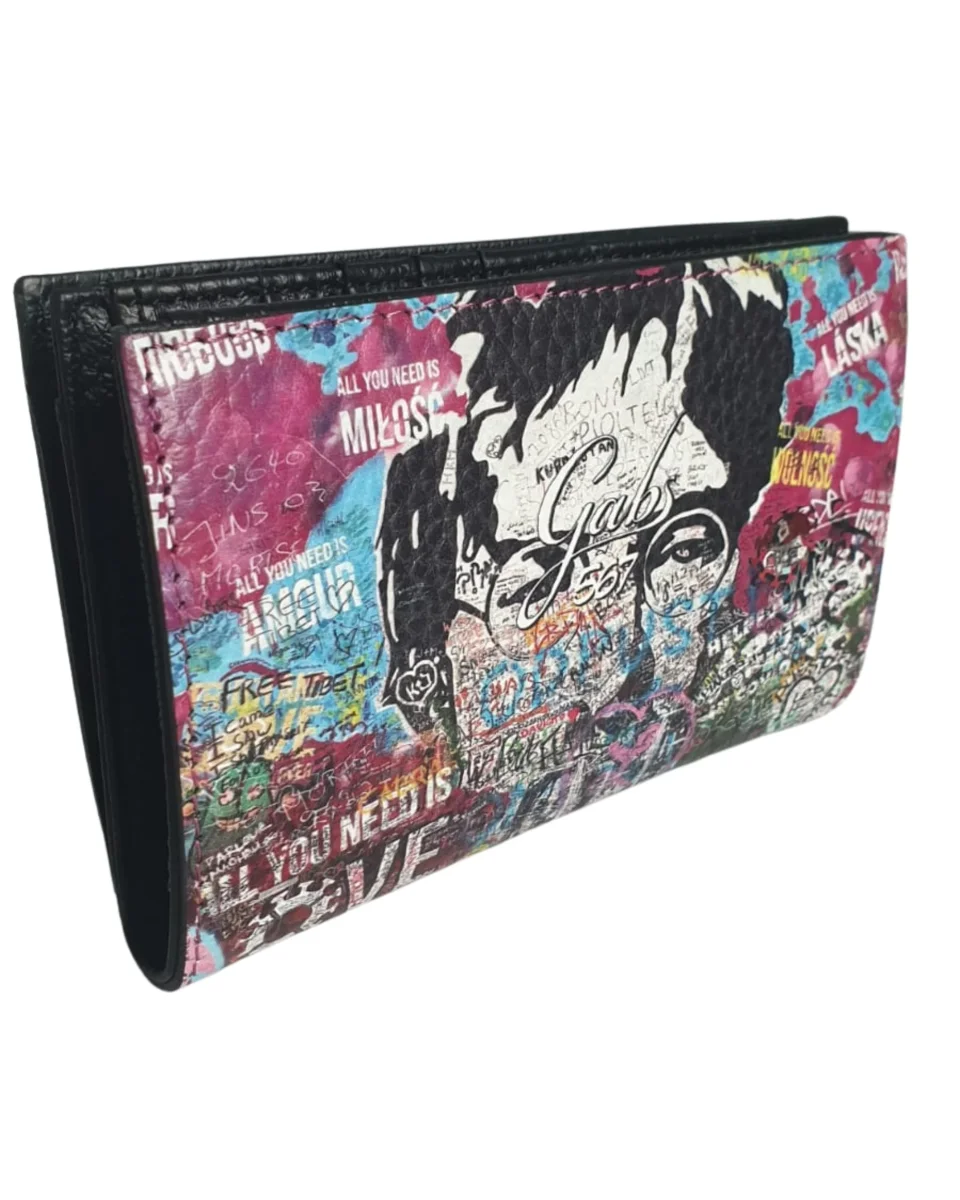 Gabs Portamonete Bottone Zip in Pelle Rosa - immagine 3