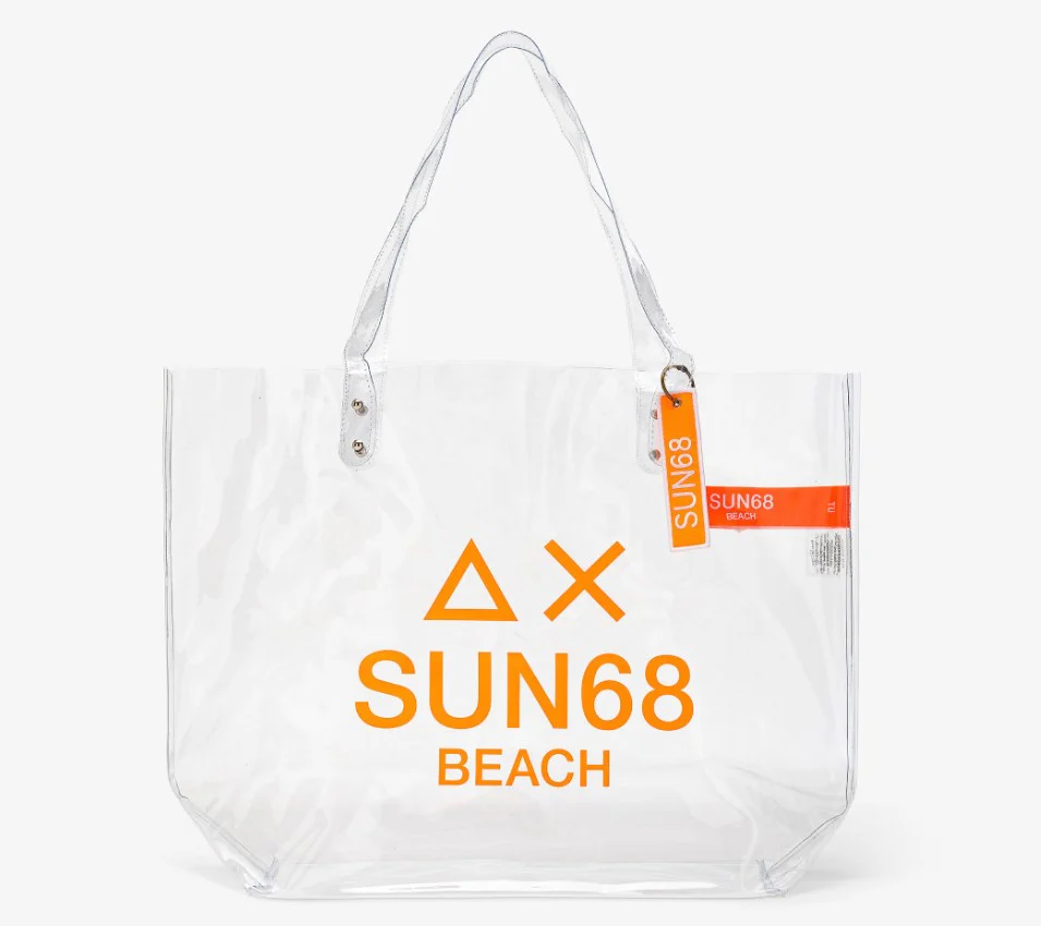 Sun68 Borsa Mare X30104 Trasparente con Logo