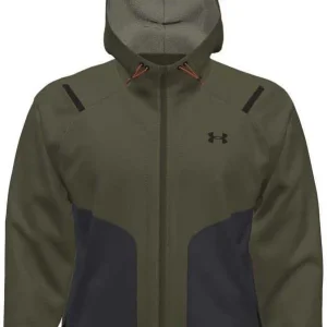 Under Armour Giacca Antivento UA Unstoppable Uomo in Poliestere Idrorepellente Verde Militare