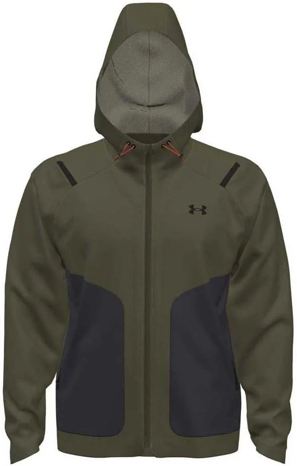 Under Armour Giacca Antivento UA Unstoppable Uomo in Poliestere Idrorepellente Verde Militare