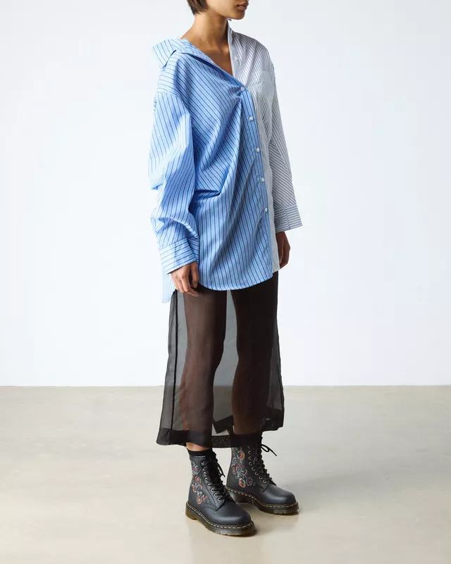 Dr. Martens Stivali Stringati 1460 Vonda TF Black Genix Nappa Nero Donna - immagine 3