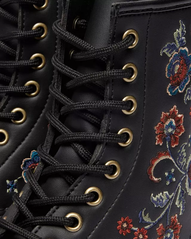 Dr. Martens Stivali Stringati 1460 Vonda TF Black Genix Nappa Nero Donna - immagine 4