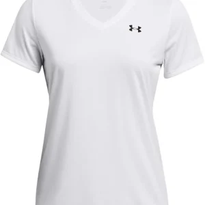 Under Armour t-shirt donna elasticizzata allenamento UA Tech ad asciugatura rapida bianco