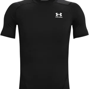 Under Armour HEATGEAR maglia t-shirt compressione allenamento corsa uomo men nero