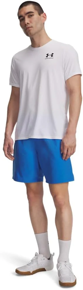 Under Armour Pantaloncini Uomo Shorts Allenamento UA Tech Woven Poliestere Blu Atlantis - immagine 5