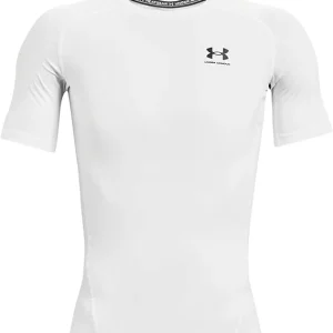 Under Armour HEATGEAR maglia t-shirt compressione allenamento corsa uomo men bianco
