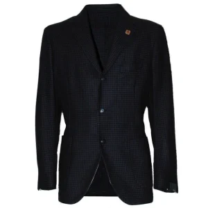 GIACCA UOMO SUPERSOFT IN PURA LANA VERGINE - BLU  360AV-96