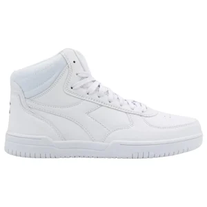 Diadora Sneakers Raptor Mid in Pelle Sintetica Bianco