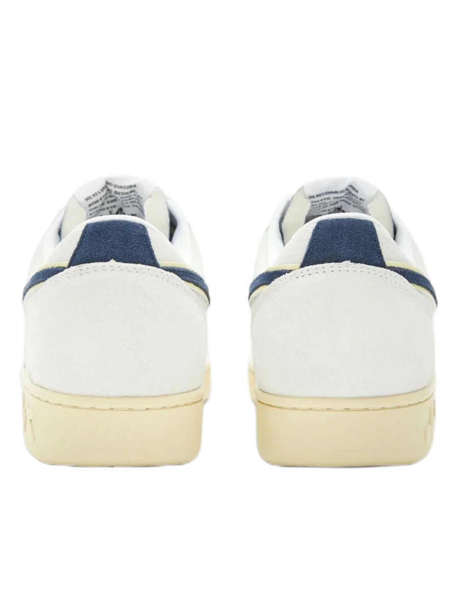 Diadora Sneakers Magic Basket Low Pelle Blu - immagine 4