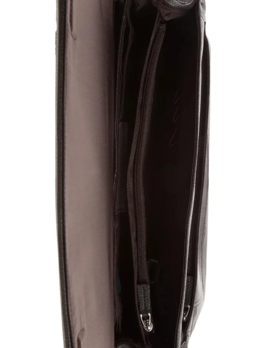 Piquadro Borsa Portadocumenti Portapc Monitor Laptop Testa di Moro Uomo - immagine 3