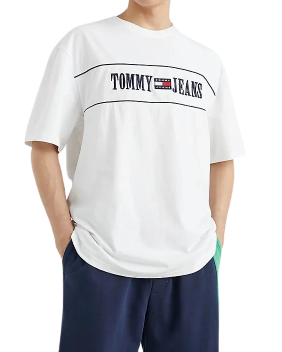 Tommy Jeans T-shirt TJM Skate Archive Cotone Bianco - immagine 3