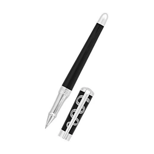 S.t.dupont biro penna roller Hippocrate Liberte, Lacca nera e Palladio - 462675 - immagine 6