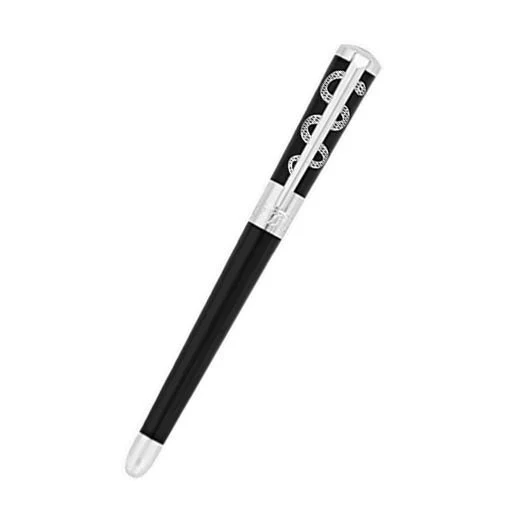 S.t.dupont biro penna roller Hippocrate Liberte, Lacca nera e Palladio - 462675 - immagine 5