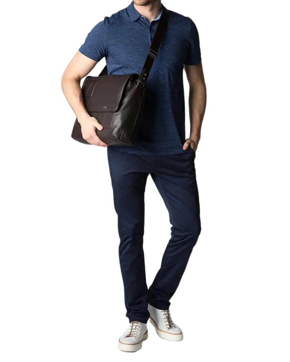 Piquadro Borsa Portadocumenti Portapc Monitor Laptop Testa di Moro Uomo - immagine 6