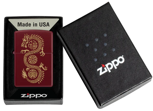 Zippo accendino Special Limited Edition 46834 drago fortuna merlot - immagine 5