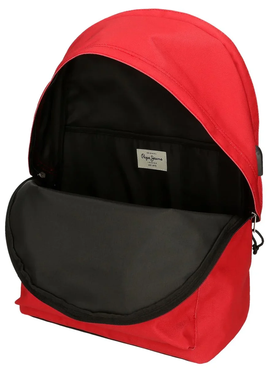 Pepe Jeans Zainetto Casual Aris 2 Comparti Rosso Unisex - immagine 7